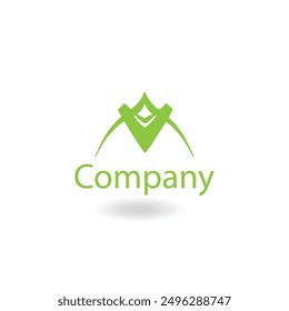 letter M and W logo vector design template. Modern gradient style logo design template 