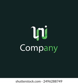 letter M and W logo vector design template. Modern gradient style logo design template 