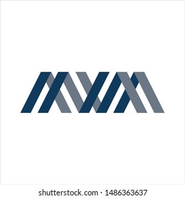 Letter M and W Vector logo.