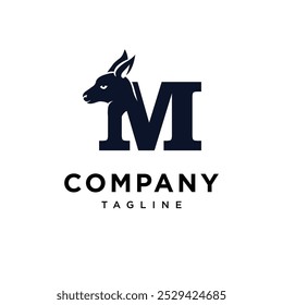 Letter M Wallaby logo icon vector