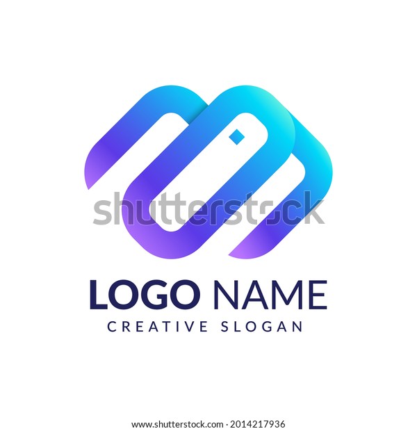 Letter M Wallet Logo Icon Design Stock Vector (Royalty Free) 2014217936