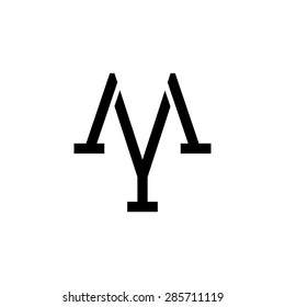 Letter M and Y logo template. Monogram
