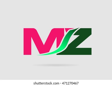 Letter M and Z logo vector
