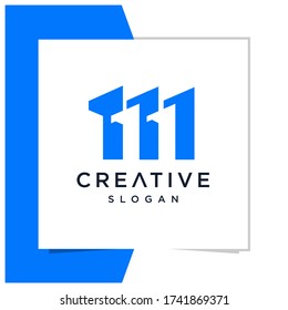 Buchstabe m1 Logo-Designvektor-Prämie