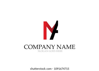 Letter MA Initial Logo Design Vector.