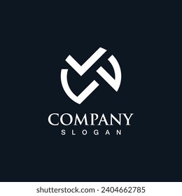 Letter MA initial Logo, modern minimalist Logotype Vector, Identity business Design element