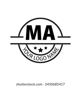 logo de MA. MA. MA Ilustración vectorial de diseño de logotipo para empresa creativa, negocio, industria
