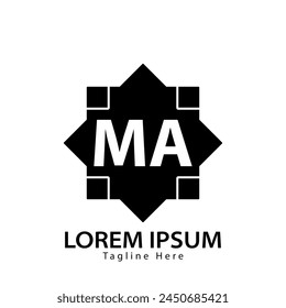 logo de MA. MA. MA Ilustración vectorial de diseño de logotipo para empresa creativa, negocio, industria
