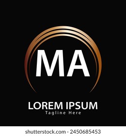 logo de MA. MA. MA Ilustración vectorial de diseño de logotipo para empresa creativa, negocio, industria
