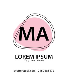 logo de MA. MA. MA Ilustración vectorial de diseño de logotipo para empresa creativa, negocio, industria
