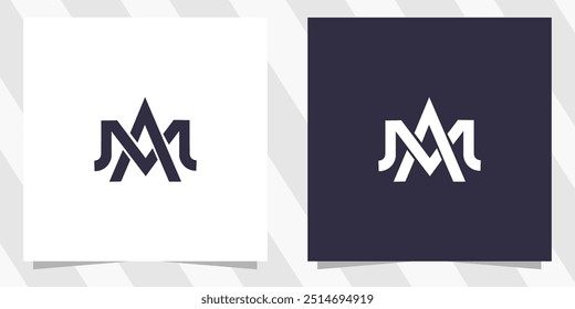 letter ma logo design vektor