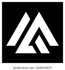 
Letter ma or am logo design vector