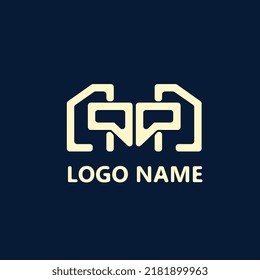 LETTER MA LOGO SHAPE BEES MOUTH