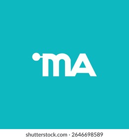 letter MA monogram combine creative company logo vector illustration template design