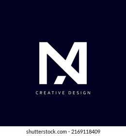 Letter MA or NA Logo Design Using letter M and A , NA or MA Monogram