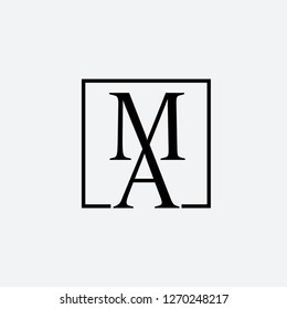 Letter MA Vector