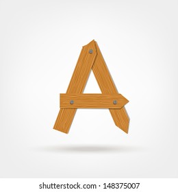 Letter made from wooden