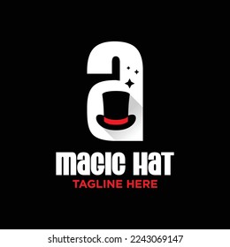 Letter A Magician Logo Design Template Inspiration, Vector Illustration.