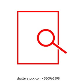 letter magnifying glass