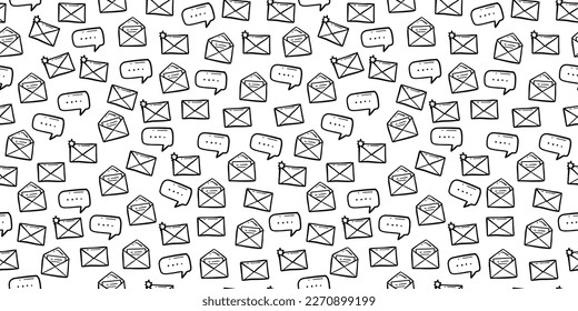 doodle de correo electrónico por correo electrónico sin problemas para fondo de fondo y fondo de pantalla