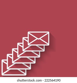 letter mail symbol - vector illustration. eps 10