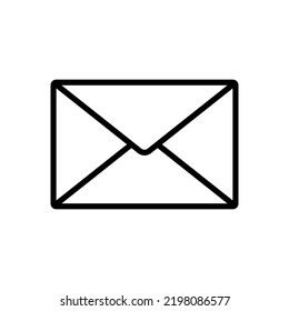 Letter Mail Vector Icon. Illustration For Web Design, Mobile Application, Logo. Vector sign in simple style isolated on white background.