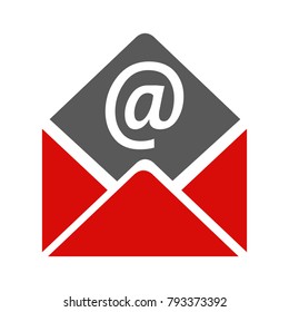 Letter with at mail - vector for stock