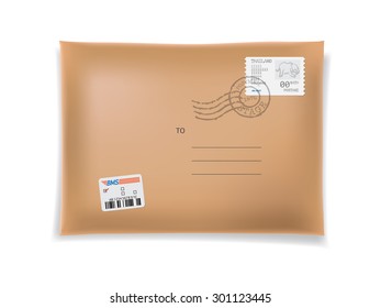 Letter mail vintage, Vector object