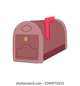 letter mailbox mail cartoon. envelope post, paper postal, e postbox letter mailbox mail sign. isolated symbol vector illustration