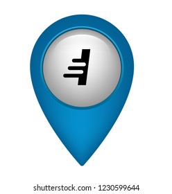 letter I and map pin. logo concept. Designed for your web site design, logo, app, UI