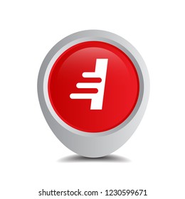 letter I and map pin. logo concept. Designed for your web site design, logo, app, UI
