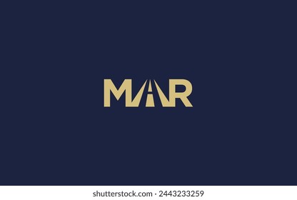 letter mar with road logo icon design vector design template inspiration