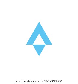 Letter mark A or AV Logo Template Vector Illustration