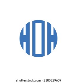 logotipo de marca de letra en círculo 
