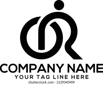 Diseño del logotipo de marca de letra OR - Diseño abstracto