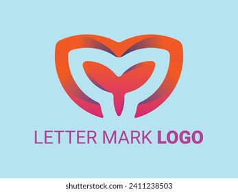 Letter Mark Logo design Template Vector