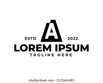 A letter mark logo vector icon illustration premium vector