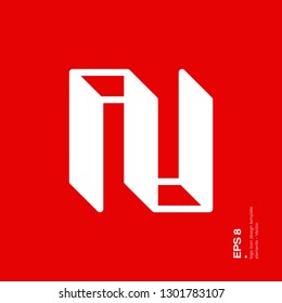  Letter Mark N logo icon design template elements 