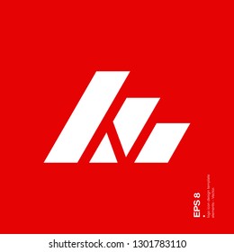  Letter Mark N logo icon design template elements 