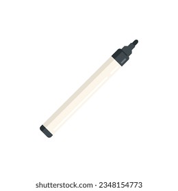 Letter marker icon flat vector. Tool ink. Writing graphic isolated