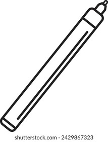 Letter marker icon. Line marker icon