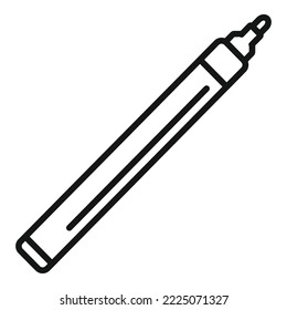 Letter marker icon outline vector. Tool ink. Writing graphic