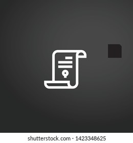 Letter Of Marque vector icon. Letter Of Marque concept stroke symbol design. Thin graphic elements vector illustration, outline pattern for your web site design, logo, UI. EPS 10.