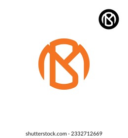 Letter MB BM Circle Bold logo design