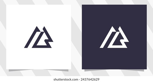 letter mb bm logo design