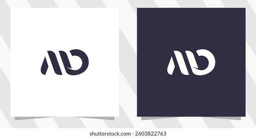 letter mb bm logo design