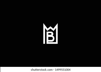 Letter MB BM M B House Logo Design. Initial Based Real Estate Business Icon Template