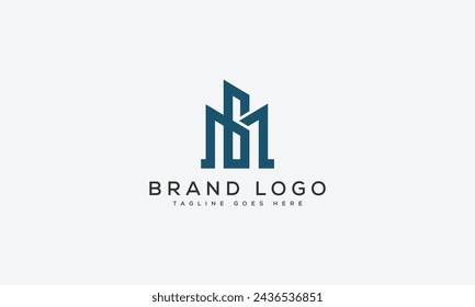 Diseño de la plantilla del vector del logotipo de la letra MB para la marca.