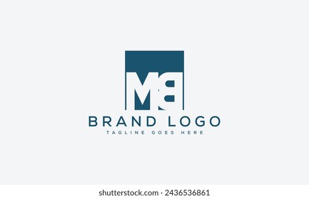 Diseño de la plantilla del vector del logotipo de la letra MB para la marca.