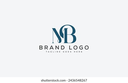 Diseño de la plantilla del vector del logotipo de la letra MB para la marca.